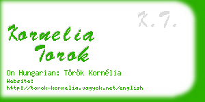 kornelia torok business card